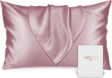 Наволочка з шовку Joyhabit 40x80, 100 органічний шовк Mulberry, м'який, дихаючий, ніжний до шкіри, лотос