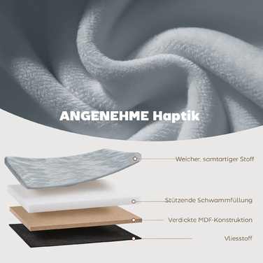 Зручна банкетка з ящиком для зберігання, розкладна, оббивка з ефектом оксамиту для вітальні, 76 x 38 x 35 см, темно-сіра