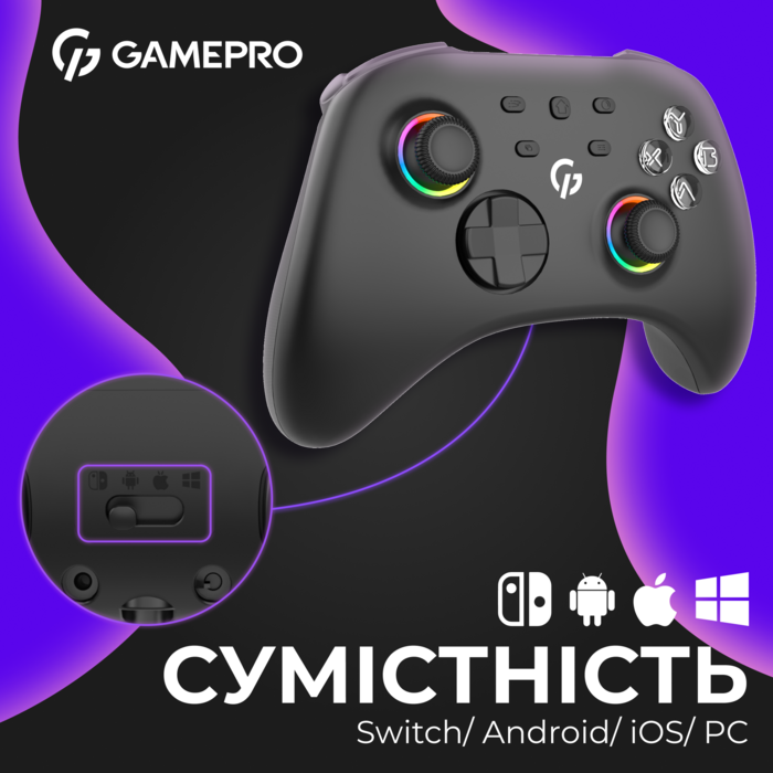 Бездротовий геймпад GamePro GPX13BDOC