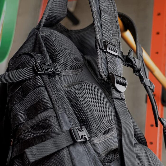 Рюкзак DRR Protac Daypack - ідеально підходить для активного відпочинку Піші прогулянки - Риболовля - Бушкрафтінг - Стрільба - Полювання (чорний поліестер)