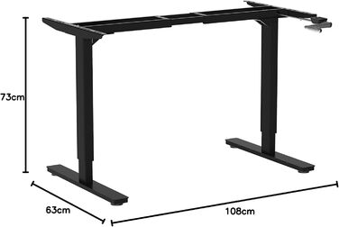 Регульований стіл Ergotopia Desktopia для дому та офісу | Білий | Без стільниці