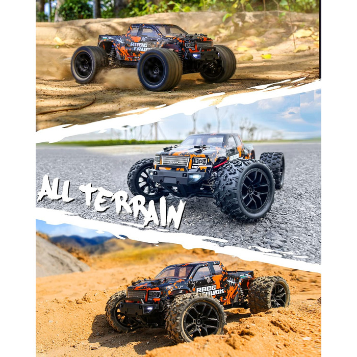 Радіокерований позашляховик Haiboxing 1/18 4WD 36 км/год, монстр-трак, водонепроникний, для дітей та дорослих