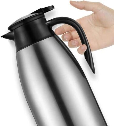 Термоізольована каструля/термос 2L з нержавіючої сталі, подвійні стінки, вакуумна ізоляція, рожевий (срібло)