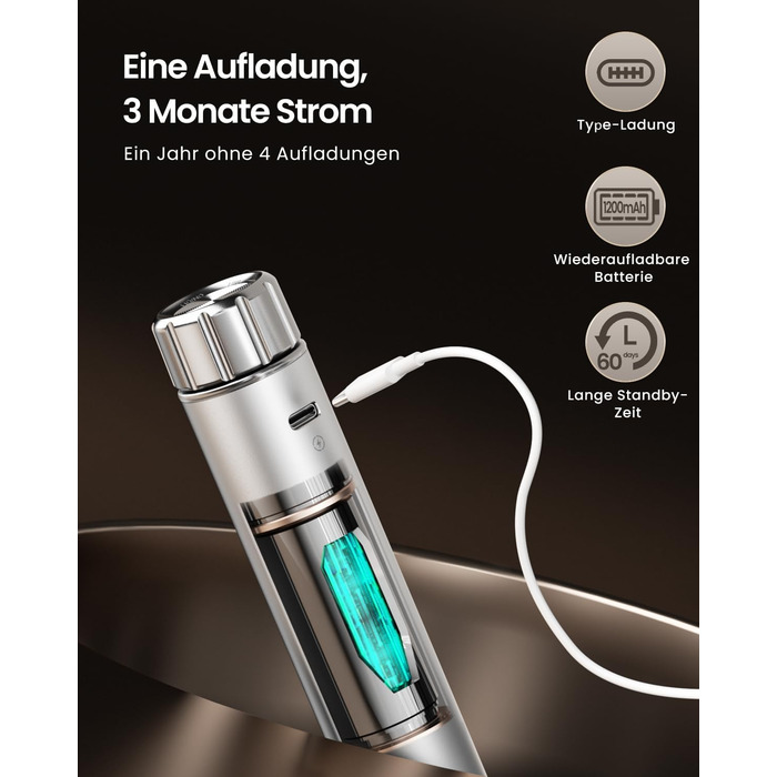 Електричний піноутворювач для молока Maestri House з регулюванням швидкості, знімний металевий вінчик, для лате та капучино (сріблястий)