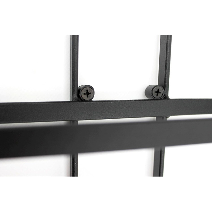 Стінний металевий стелаж для вина DanDiBo чорний, настінний, розширюваний, для 4 пляшок