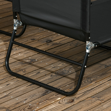 Набір з 2 сонячних лежаків, розкладні садові лежаки з 5-рівневим регулюванням спинки та максимальною вагою користувача до 120 кг