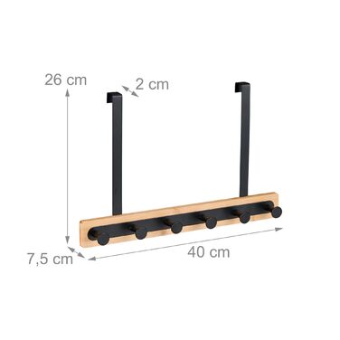 Настінна вішалка Relaxdays з 6 гачками