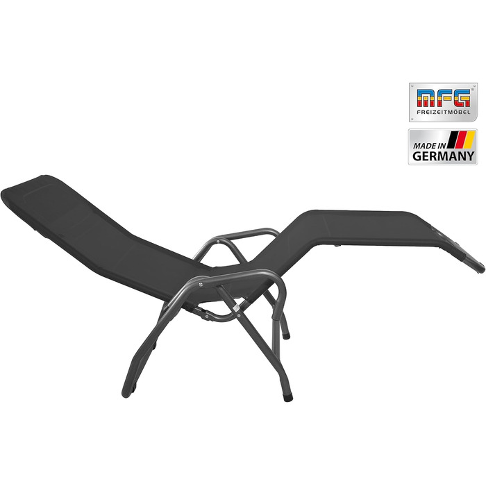 Лежак для басейну/сауни MFG, 3', антрацит/чорний