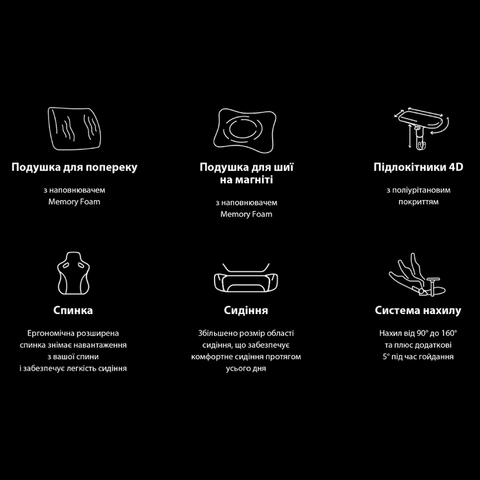 Крісло ігрове Anda Seat Phantom 3 Pro Grey Fabric Size L