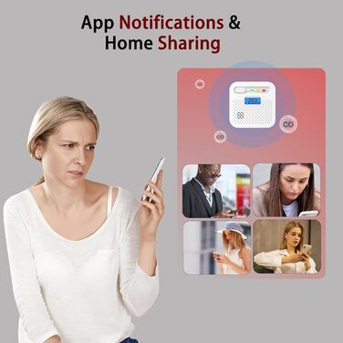 Детектор чадного газу CO з цифровим дисплеєм, портативний, для дому, авто, подорожей, офісу, ресторану, готелю (WiFi, 4 шт.)