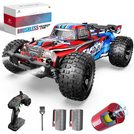 Радіокерований автомобіль DEERC 1:10 4WD 60+ км/год, безщітковий, для дорослих, позашляховик, 40+ хв роботи, подарунок хлопчику (210E)