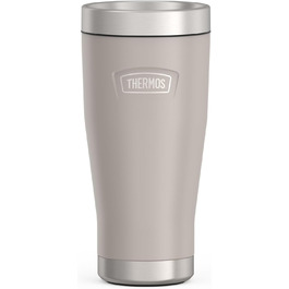 Термос ICON MUG 0,47л, бежевий/пісочний мат, термокружка 470мл, сталевий термос для кави з собою, ізоляційний термос, 7 год гаряче / 22 год холодне, придатний для миття в посудомийній машині, абсолютно герметичний, без BPA 470 мл Бежевий / Пісочний мат