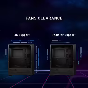 Ігровий корпус MSI MAG Forge 112R, середній форм-фактор, скляна бокова панель, 4 aRGB вентилятори 120 мм, підтримка водяного охолодження 240 мм