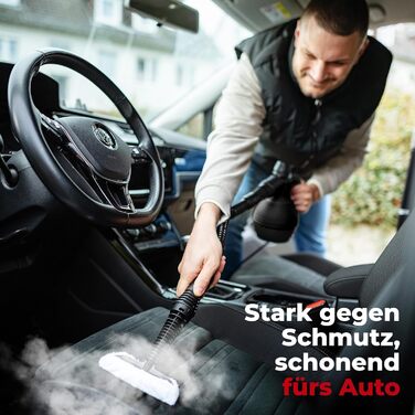 Пароочисник ручний Neighbor's Friend® Нова модель – Потужний ручний пароочисник, 3,5 Bar, кабель 4м, бак 350мл. Для авто, майстерні, дому та миття вікон. Пароочисник – Чорний