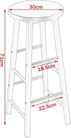 Барний столик WOLTU 60x100x60 см - кутовий, метало-дерев'яний, для кухні, бару, вітальні, білий+світлий дуб