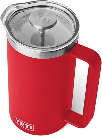 Термос YETI Rambler Stempelkanne, Rescue Red, 1 літр