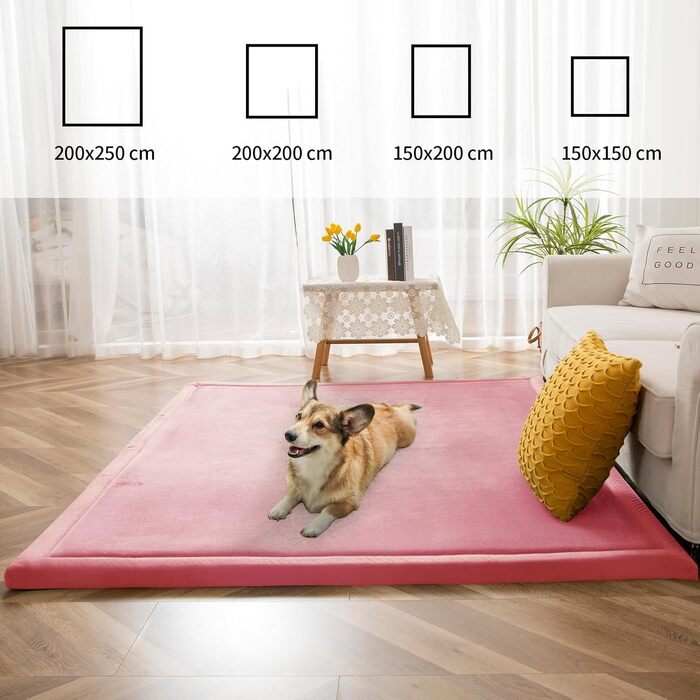 Дитячий килимок BYBYME Coral Velvet Mat - додаткова товщина 3 см, м'який, 150200 см, троянда, місячний дизайн