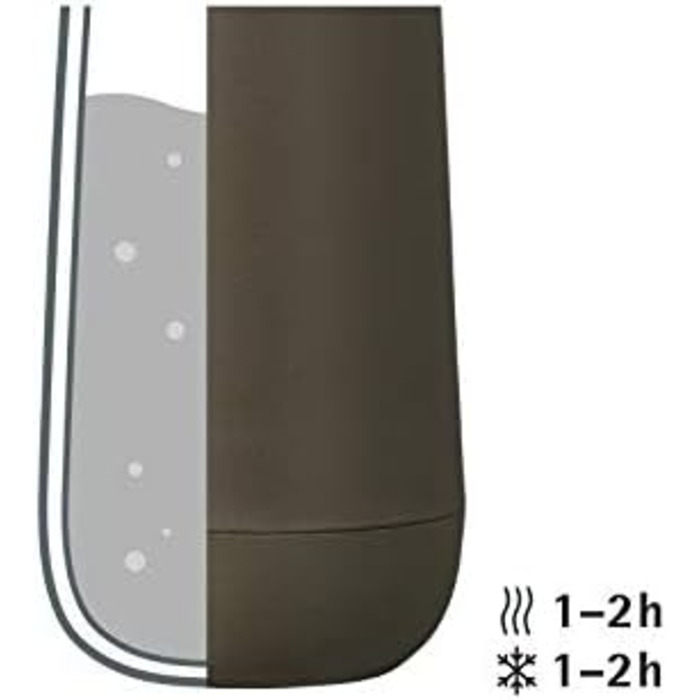 Термокружка WMF Impulse 350 мл, з автоматичним клапаном та 360° отвором, підтримує температуру до 8 годин (гаряче) / 12 годин (холодне), сірий колір