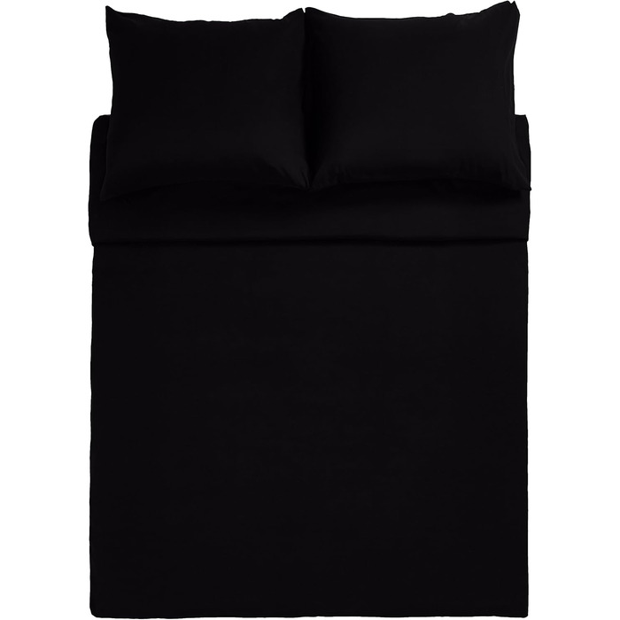 Набір підковдр Domopolis Basics King Microfiber Black, 200х200 см 2 наволочки 80х80 см