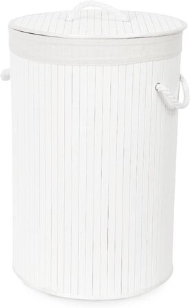 Кошик для білизни з бамбука знімний мішок - стильний аксесуар для ванної, спальні або пральні, декоративне зберігання