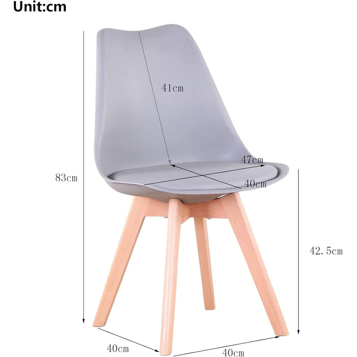 Обідня група GrandCA HOME з 6 стільців: стіл та 6 стільців для вітальні, кухні, офісу (білий стіл, бежеві стільці)