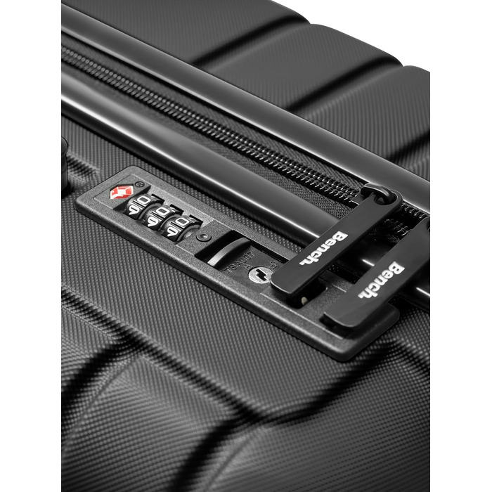 Набір валіз Bench Hartgepäck Seattle 3 шт. | Чорний колір | ABS, 4 колеса, TSA-замок | Розмір M (69 см)