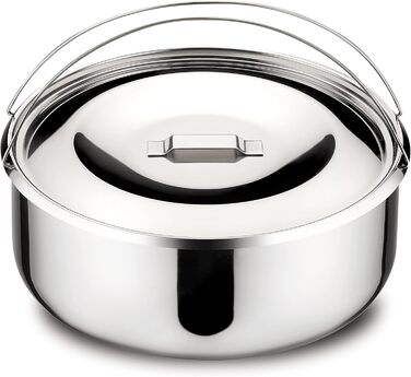 Аксесуари для сковороди-каструлі Lagostina: чаша 7 літрів, метал, срібна, діаметр 22 см