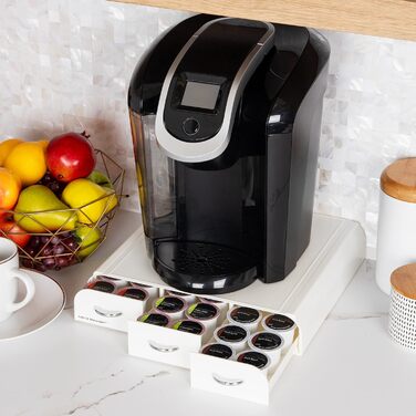 Організатор для капсул кави Mind Reader TRAY6-WHT, білий: для K-Cup, CBTL, Verismo, Dolce Gusto, 36 капсул