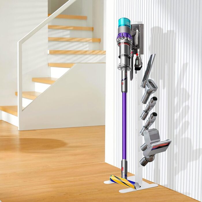 Підставка для пилососа OUTBROS для Dyson V15-V6, міцний металевий кронштейн, тримач для аксесуарів, білий