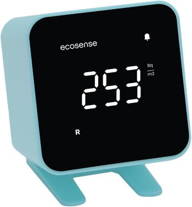 Виявлення радону Ecosense EB100 EcoBlu: моніторинг за 10 хвилин, простий у використанні, білий (блакитний)