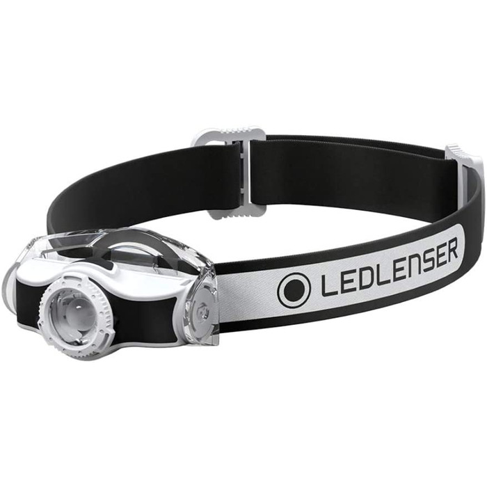 Світлодіодна Вулична фара Ledlenser MH3, 200 люмен, фокусируемая, дальність світла 130 м, тривалість світла до 35 год, металевий затиск, вкл. Батарея, чорний головний світильник