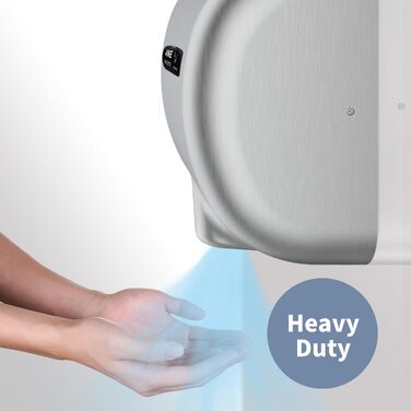 Електричний сушар для рук AIKE AK2800B ECO з сенсором, HEPA-фільтром та з нержавіючої сталі, 10-15 сек сушіння, екологічний