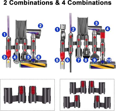 Тримач аксесуарів BellaGesundheit для пилососа Dyson, настінне кріплення для моделей V7-V15