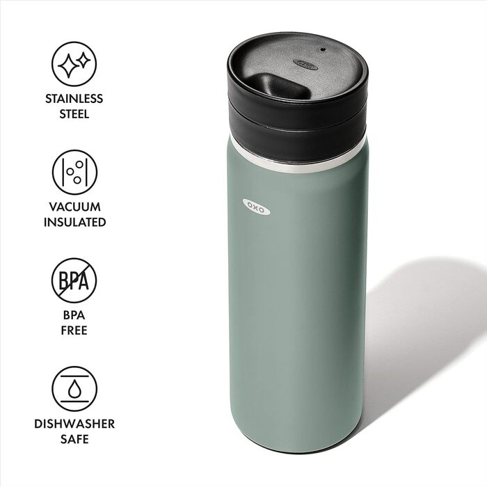 Термокружка OXO Good Grips 591 мл, Jade (смарагдовий)