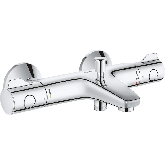Змішувач для ванни Grohe Grohtherm 800, термостатичний, хром, 34567000 (з S-з'єднаннями)