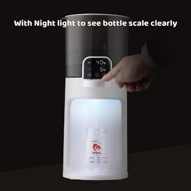 Bellababy Приготувач дитячої суміші та підігрівач пляшечок, швидкий нагрів за 5-15 хв, чорний