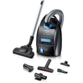 Пылесос Siemens Staubsauger Q5.0 Extreme silencePower VSQ5X500: для алергіків, з великою насадкою, 650 Вт, чорний