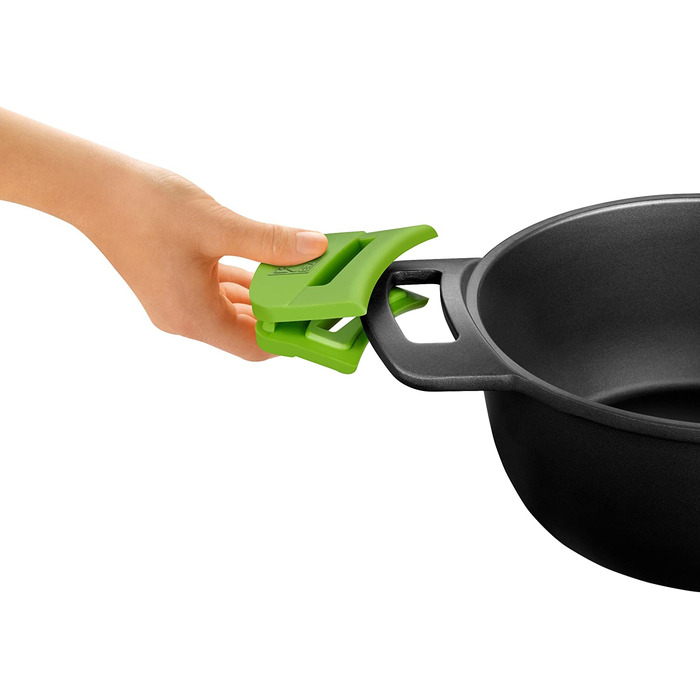 Каструля для рагу, чорна, підходить для всіх типів кухонь, включаючи індукційну (24 см)