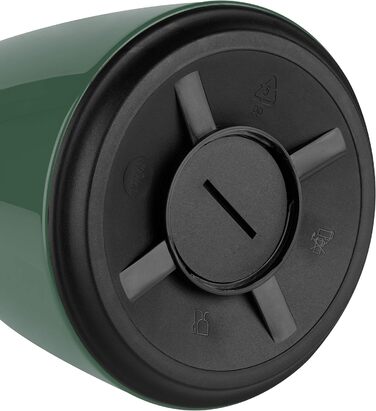 Термос Emsa Campo 1л з нержавіючої сталі, Quick Tip, 12 год тепла, 24 год холоду, темно-зелений