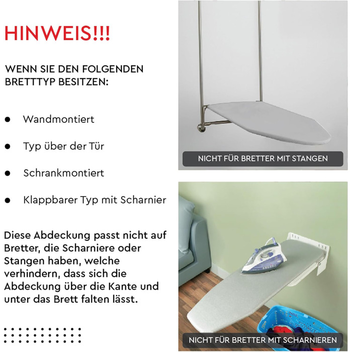 Чохол для гладильної дошки Encasa XO з фетровою підкладкою 3 мм, посиленням шнуром (підходить для стандартних міні-гладильних дошок 72x30 см), з терморефлексним покриттям, з принтом - Велике листя зелене, для міні-гладильних дошок