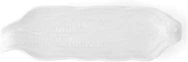 Порцелянова миска для кукурудзяних качанів Holst 24 см, біла, 24,5 х 7,5 х 3 см, 6 шт.