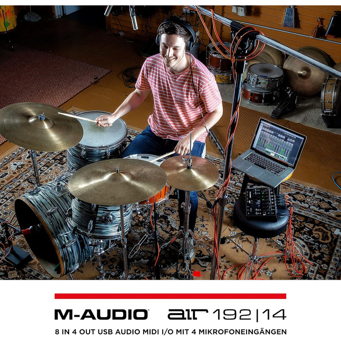 M-Audio Air 192|6: USB аудіоінтерфейс для запису в студійній якості з 2 XLR/Line входами + ПО