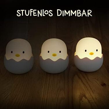 Дитячий LED нічник MegaLight для дітей та немовлят: RGB-підсвітка, регулювання яскравості, сенсорне керування, USB та звукові ефекти