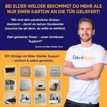 Сейф у розетці Elder Welder® | Сейф для зберігання грошей та цінностей | Вбудований у стіну | Міні-сейф з функцією фальш-розетки | Глибина 14 см