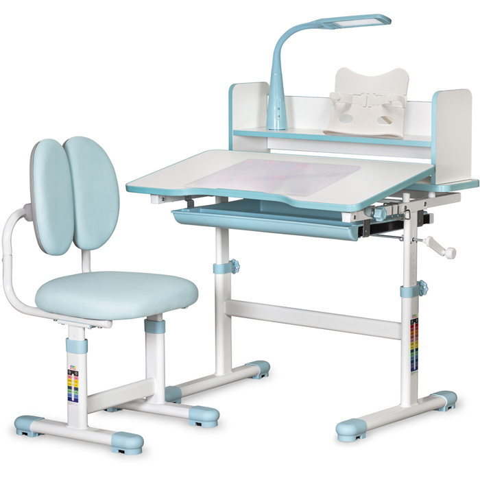 Комплект меблів Evo-Kids (стіл+стілець+полиця+лампа) BD-24 Blue (арт. BD-24 BL)