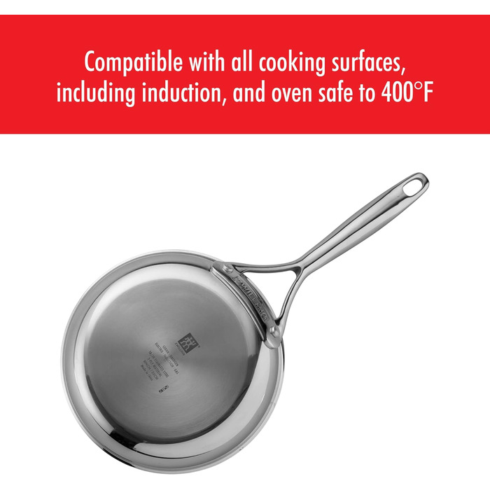 Набір сковорідок ZWILLING Spirit Energy 2 шт. (25.4 см, 30.5 см), нержавіюча сталь, керамічне покриття, антипригарні