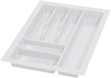 Коробка для столових приладів для см - Вставка для столових приладів - зручні висувні ящики Система сортування - Вставка для столових приладів для висувних ящиків-роздільник ящиків-Органайзер - 730x490 мм (білий, ящики 40)