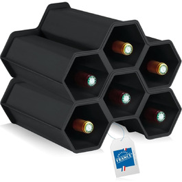 Стійка для вина Stimo на 12 пляшок, пластикова, розширювана, стелаж для напоїв