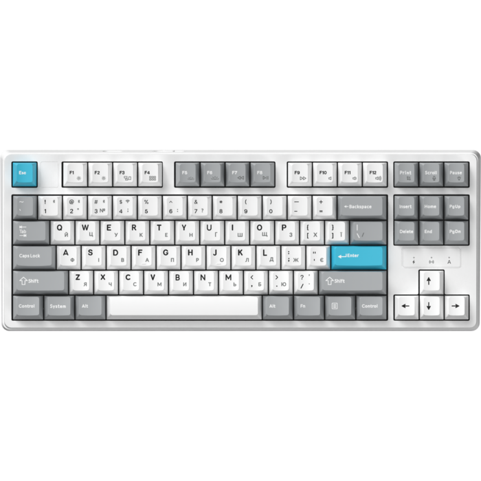 Бездротова механічна клавіатура GamePro Asgard Ragnar (MK285WH)