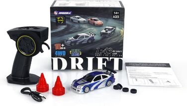 Радіокерований автомобіль Toucan RC Hobby RTR 4x4, 1/43, повнорозмірне управління, міні-авто, гіростабілізатор, США - в наявності 4302gyro